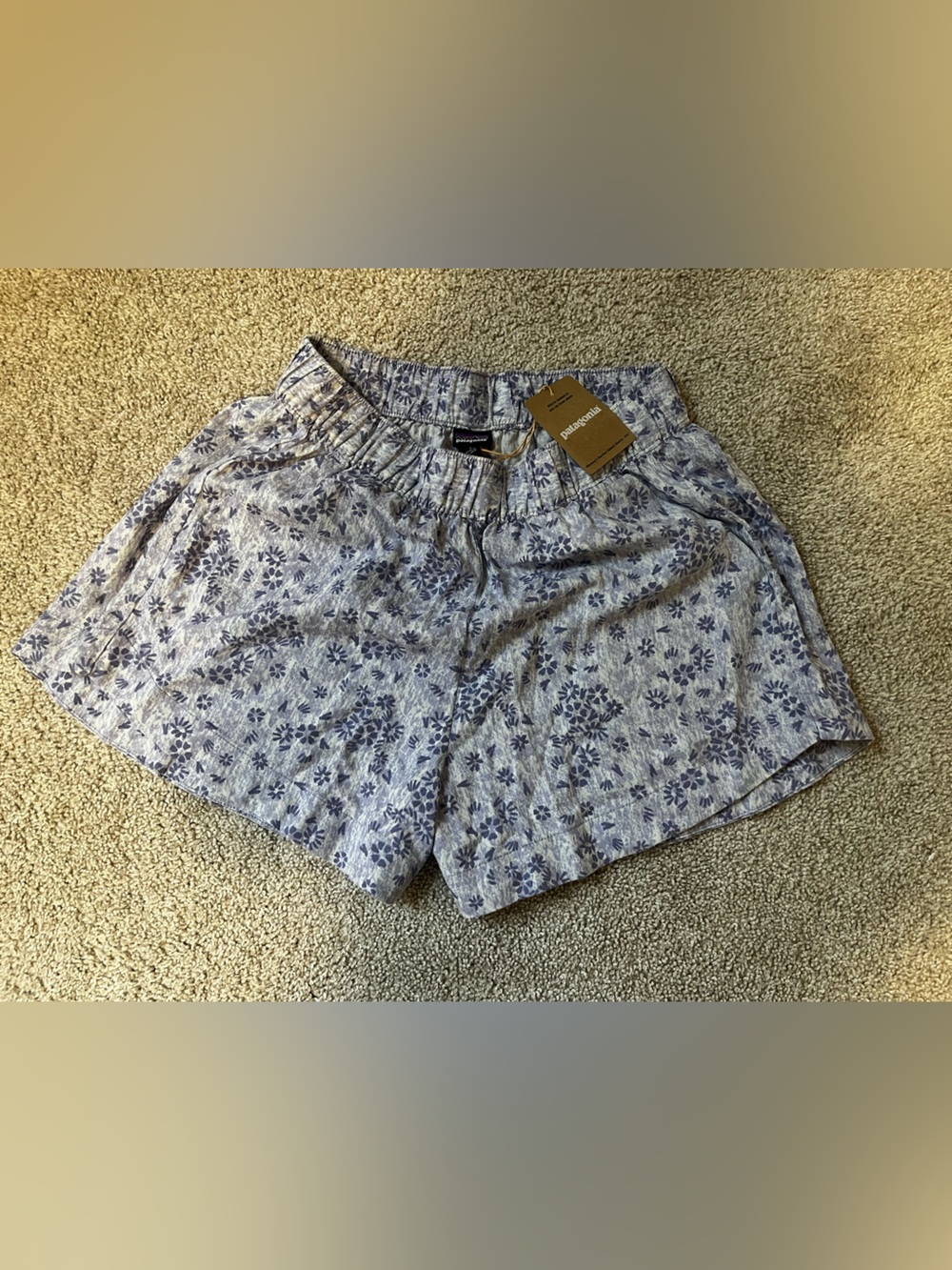 NWT Patagonia Light Blue Floral Women’s Shorts by Patagonia